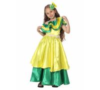 DéGuisement Vampire Femme-Robe de Cosplay de Style Ethnique-Couleur brésilienne-Costume d'halloween-de Carnaval-de Spectacle pour Enfants-de 5 à 11 Ans (5-6 Years)