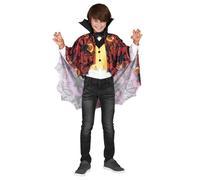 Déguisement vampire garçon Halloween - Marque - Modèle - Blanc - Orange - Intérieur 4-6 ans