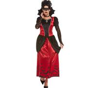 Déguisement Vampire Gothique Masquée Femme - Taille: S Rouge