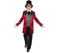 Déguisement Vampire Minuit Gothique Homme Rouge