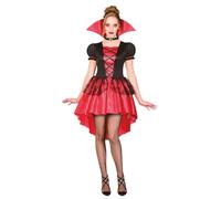 Déguisement Vampire Robe Mulet Glamour Femme Rouge, Bordeaux