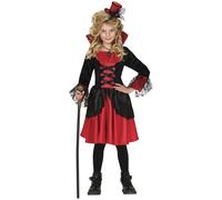 Déguisement Vampire Robe Steampunk Gothique Fille Rouge
