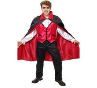Rubies Costume Conde Dracula Classique pour homme, Gilet avec gilet, pantalon et cape, Officiel Halloween, Carnaval, Fêtes et Cosplay