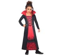 déguisement vampiresse rouge et noire fille - 3/4 ans - rouge - amscan 9908594 Rouge