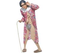 Déguisement Vieille Femme Cochonne - SMIFFY'S - Rose - Pour Adulte - Intérieur - Body Grivois avec Peignoir