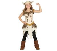 FIESTAS GUIRCA Déguisement Costume Enfant Fille Viking 5-6 ans