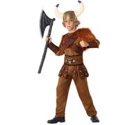 Déguisement Viking Enfant - ATOSA - Cape, Chemise, Ceintures et Pantalon - Multicolore Marron Garçon