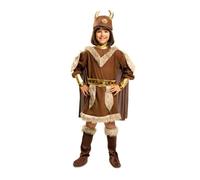 Déguisement Viking Fille - Robe, Cape, Ceinture, Casque - Multicolore - A partir de 3 ans 7-9 ans
