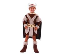 Eurocarnavales Déguisement Viking garçon Marron 7-9 ans (122-138 cm)
