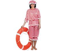Déguisement - WIDMANN - Baigneur Femme - Rouge - Polyester - Confortable M