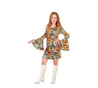 W WIDMANN MILANO Party Fashion - Costume enfant tenue années 70, robe, bulles, hippie, dancing queen