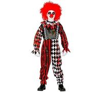 Déguisement - WIDMANN - Clown Horreur - Polyester Brillant - Intérieur - Tailles Enfants 8/10 ans 11-14 ans