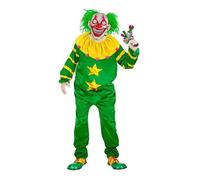 Déguisement - WIDMANN - Costume de clown tueur de l'espace vert - Multicolore - Polyester - Adulte L