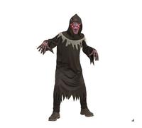 Déguisement - WIDMANN - Costume de démon de la mort - Masque lumineux - Pour enfants - Polyester 5-7 ans