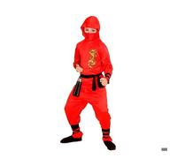Déguisement - WIDMANN - Costume de ninja dragon rouge - Multicolore - Polyester - Garçon 2-3 ans