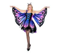 W WIDMANN MILANO Party Fashion - Costume Papillon, robe avec tutu, ailes, costume d'animal, déguisements de carnaval
