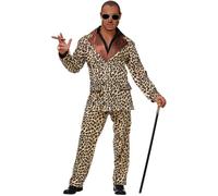 Widmann Costume Hustler Millionnaire – motif léopard – déguisement de carnaval