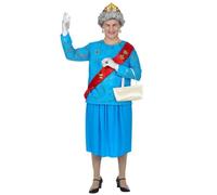 Déguisement - WIDMANN - Reine Élisabeth II - Bleu - Taille XL - Adulte XL
