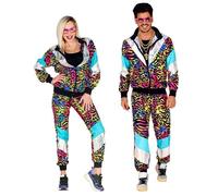 Déguisement - WIDMANN - Survêtement années 80 - Veste et pantalon - Multicolore - Mixte M