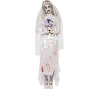 Déguisement zombie mariée de la mort - Robe, Voile, Bouquet - SMIFFY'S - Blanc M