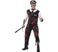 Déguisement zombie policier homme Halloween Large