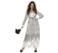 DÉGUISEMENT ZOMBIE VEUVE FANTÔME AU-DELÀ FEMME L Gris, Argent L