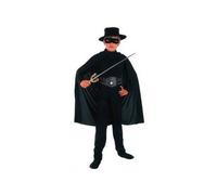Déguisement Zorro enfant 4-6 ans - Licence Zorro - Costume justicier noir pour garçon