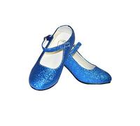 Déguisements ! Chaussures de danse flamenco avec différentes tailles de fille à femme. Couleur bleue avec paillettes. - Bleu - Bleu avec paillettes, 38 EU EU