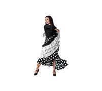 Déguisements ! Jupe à pois blanche avec 4 volants Blanc pour femme adulte Taille M