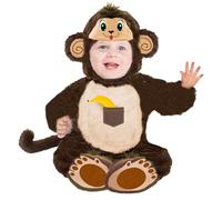 Déguisements Pour Bébés Deguisement Animaux Costume Bebe,Déguisement Carnaval Garçon Deguisement Animaux Enfant Costume Singe,Combinaison Bebe Garcongrenouillere,Costumes Singe Banane (6-12 mois)