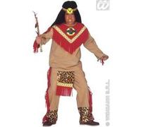 Widmann Déguisement Indien Raging Bull – Manteau, Pantalon, Bandeau – 8-10 ans (140 cm) Marron