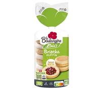 Dégustez l'exquise Brioche Muffin Bio de La Boulangerie - Lot de 5 (250g) pour un petit-déjeuner gourmand et sain. Une touche de douce - Le Lot De 4
