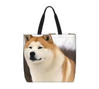 DEHIWI Akita Sac fourre-tout imperméable décontracté avec fermeture éclair pour femme, Noir , Taille unique