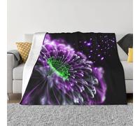 DEHIWI Couverture verte phosphorescente ultra douce, confortable et chaude en flanelle, couverture polaire légère en peluche pour lit, canapé, chaise, salon, toutes saisons, 152,4 x 127 cm