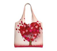 DEHIWI Sac fourre-tout en forme de cœur d'arbre pour femme, sac à main à bandoulière, sac de courses de grande capacité pour le travail, l'école, l'université, les voyages, le shopping, Noir , Taille