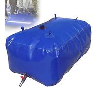 DEHIWI Vessie De Stockage d'eau Portable Sac De Stockage d'eau Pliable Réservoir De Stockage d'eau Récipient d'eau en Plastique Flexible Portable Seau De Grande Capacité avec Vanne on Off,4000L