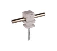 Dehn 204006 - Support Snap Rondelle/vis en plastique gris