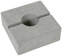 DEHN Bloc de béton C35/45253301 - Pierre à béton pour stabiliser la plaque de base - 180 x 180 x 70 mm - Socle pour plaque de base - Modèle carré