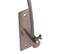 Dehn Bloc de tension RD 8mm StSt 2 trous de fixation D 10.5mm ASK 8 150 40 V2A - 241009