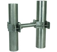 Dehn collier de fixation en acier inoxydable pour tubes D40/45-65mm avec entretoise L95mm - 105162