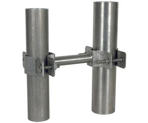 Dehn collier de fixation en acier inoxydable pour tubes D40/45-65mm avec entretoise L95mm - 105162