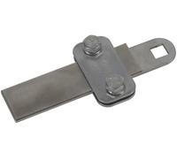 Dehn Pièce de serrage StSt 200ka Pour trou carré 30x4mm D 11mm - 380209