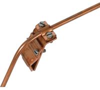 Dehn Pince à gouttière en cuivre pour perles 13-25mm avec taquet à deux vis - 338007