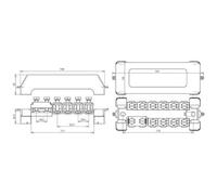 Dehn + Soehne Potentialausgleichschiene K12 m.Abdeckhaube PAS 11AK (563201)