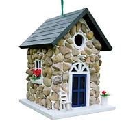 Dehner 4098091 Natura Nichoir à Oiseaux en Pierre 32 mm 24,6 x 18,5 x 20,5 cm, Bois, Pierre