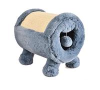Dehner 4361952 Premium Lovely Cat Niche pour Chat et Chat Ø 30 cm env. 40 x 37 cm, Peluche/sisal, Bleu/Beige, Bleu/Beige
