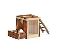 Dehner Accessoire pour Petit Animal - Tour Buddelturm Castle - Environ 11,5 x 12,5 x 18 cm - Bois Naturel