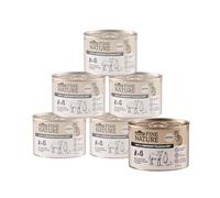 Dehner Aliment pour Chats de qualité supérieure fabriqué, qualité de Vie, Veau, 6 x 200 g (1200 g)