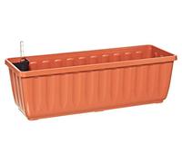 Dehner Aqua-Flor Plus Bac à Fleurs avec système d'arrosage env. 97,5 x 22 x 19 cm, Plastique, Terre Cuite