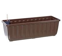 Dehner Aqua-Flor Plus Bac à Fleurs en Plastique avec système d'irrigation Marron 78,5 x 22 x 19 cm